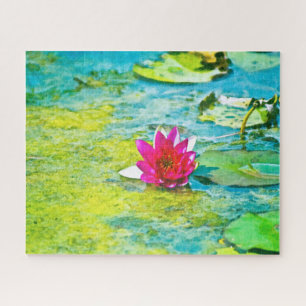 Water Lily Lilypad Jigsaw Puzzle