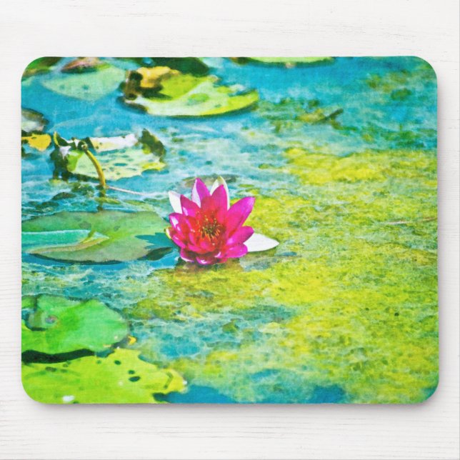 Water Lily Lilypad Mouse Mat (Front)
