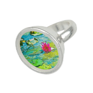 Water Lily Lilypad Ring