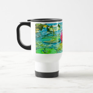 Water Lily Lilypad Travel Mug