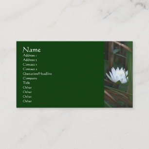 Water Lily Lotus Flower Business Card