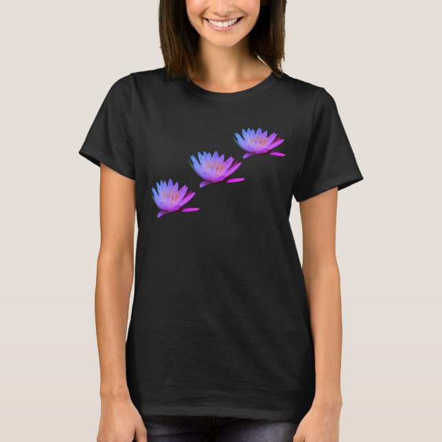 Water Lily Lotus Flower  T-Shirt (Front)
