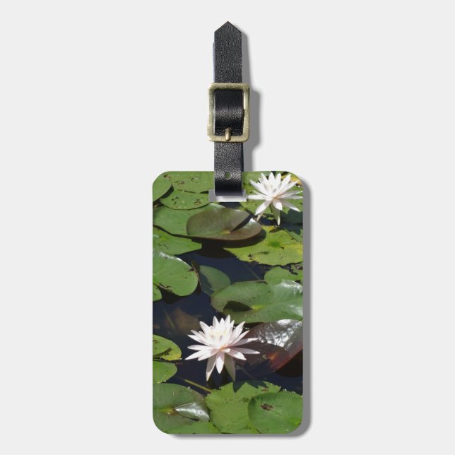 Water Lily Luggage Tag (Front Vertical)
