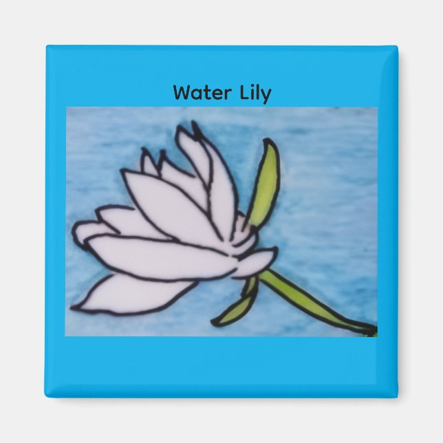 Water Lily Magnet (Front)