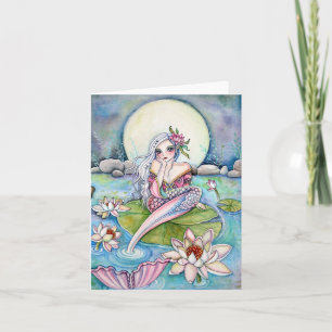Water Lily Mermaid - Note Card