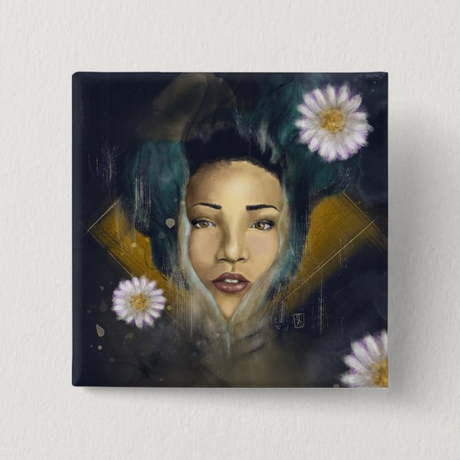 Water Lily Mermaid Pin (Front)