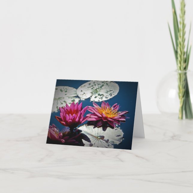 Water lily NoteCard (Blank) (Front)