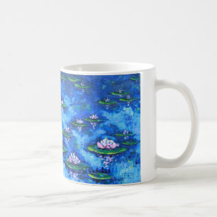 Water Lily Painting, Flower Art, Flowers Coffee Mug