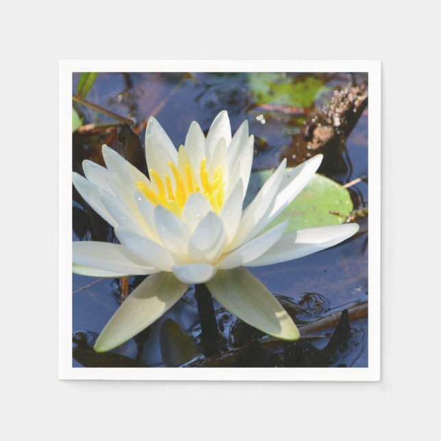 Water Lily Paper Napkin (Front)