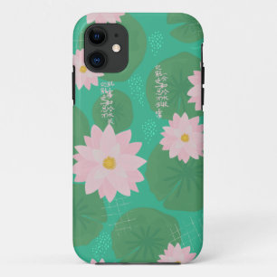 Water Lily Pattern  iPhone 11 Case