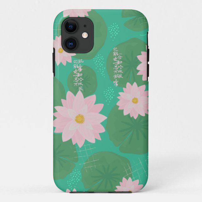 Water Lily Pattern  Case-Mate iPhone Case (Back)