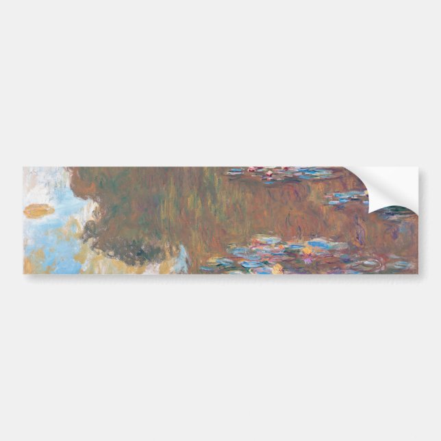 Water Lily Pond at Giverny, Claude Monet Bumper Sticker (Front)