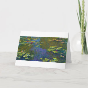 Water Lily Pond at Giverny, Claude Monet Card