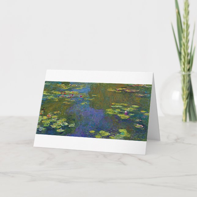 Water Lily Pond at Giverny, Claude Monet Card (Front)
