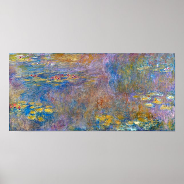Water Lily Pond at Giverny, Claude Monet Poster (Front)