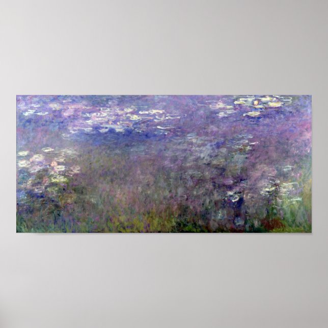 Water Lily Pond at Giverny, Claude Monet Poster (Front)