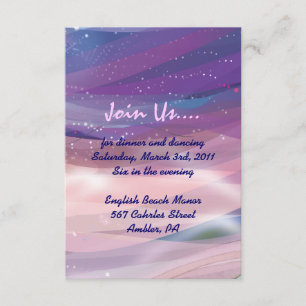 Water Lily Pond Bat Mitzvah Reception Party card