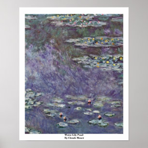 Water Lily Pond By Claude Monet Poster