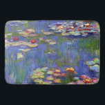 Water Lily Pond Claude Monet Fine Art Bath Mat<br><div class="desc">Water Lilies, c. 1916, is one in a series of water lily flower paintings by French Impressionism artist Claude Monet painting them at his garden pond beginning in the early 1900's. At that time, he constructed his flower garden with the intent to use it as inspiration to create plein air...</div>