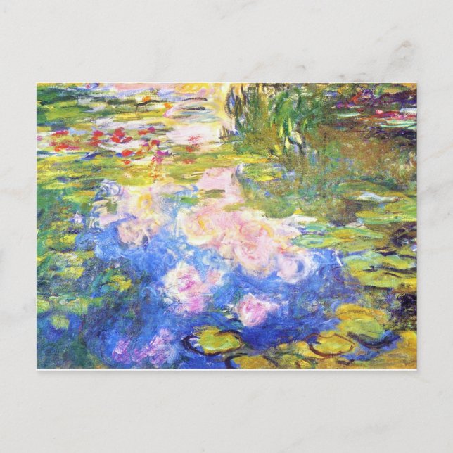 Water Lily Pond Claude Monet Postcard (Front)