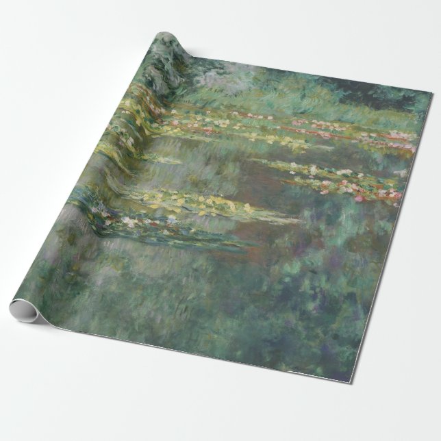 Water Lily Pond Claude Monet Wrapping Paper (Unrolled)