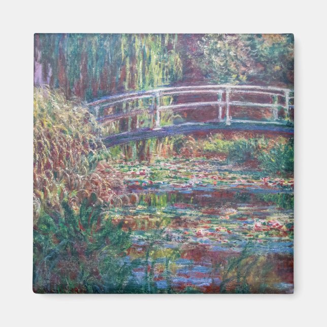 Water Lily Pond (Harmonie Rose), Monet Magnet (Front)