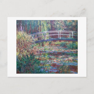 Water Lily Pond (Harmonie Rose), Monet Postcard