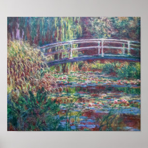 Water Lily Pond (Harmonie Rose), Monet Poster