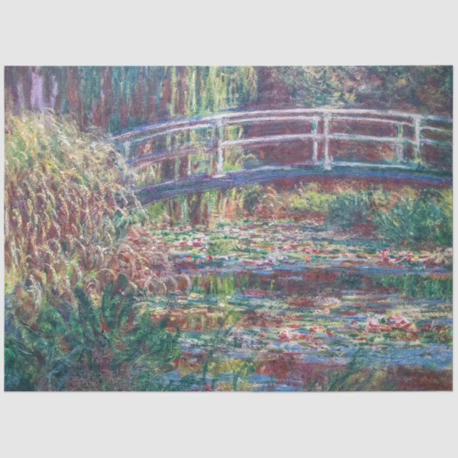 Water Lily Pond (Harmonie Rose), Monet Tissue Paper (Front)