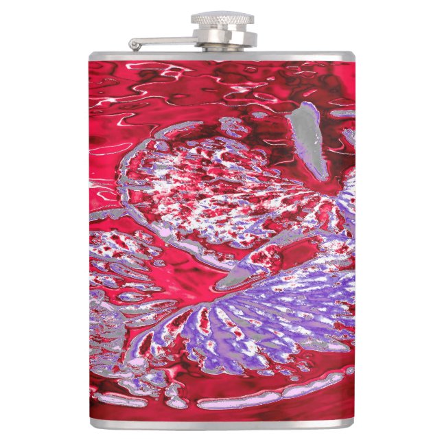 WATER LILY POND HIP FLASK (Front)