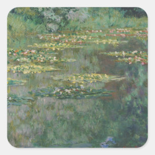Water Lily Pond Monet 1904 Square Sticker