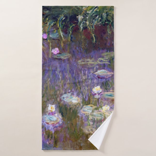 Water Lily Pond, Monet Bath Towel (Bath Towel)