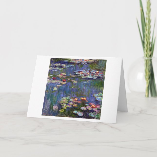 Water Lily Pond, Monet Card (Front)