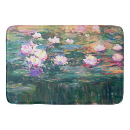 Water Lily Pond Monet Fine Art Bath Mat