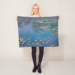 Water Lily Pond, Monet Fleece Blanket<br><div class="desc">Oscar-Claude Monet (14 November 1840 – 5 December 1926) was a French painter, a founder of French Impressionist painting and the most consistent and prolific practitioner of the movement's philosophy of expressing one's perceptions before nature, especially as applied to plein air landscape painting. The term ""Impressionism"" is derived from the...</div>