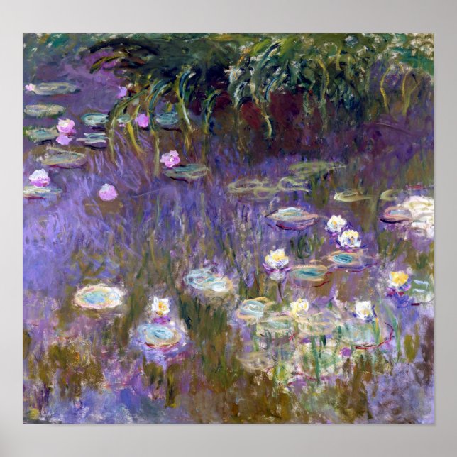 Water Lily Pond, Monet Poster (Front)