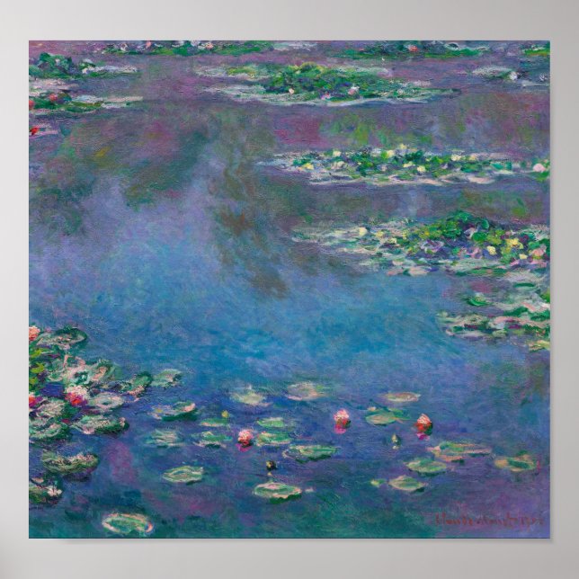Water Lily Pond, Monet Poster (Front)