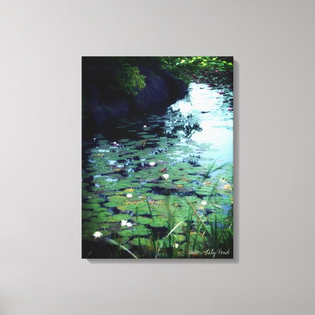Water Lily Pond:Premium Canvas Print (Front)
