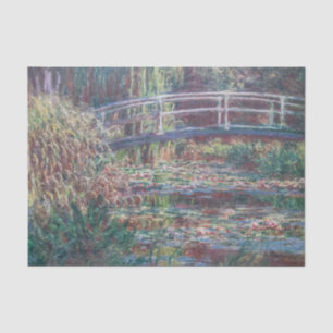 Water Lily Pond, Symphony in Rose by Claude Monet Tissue Paper