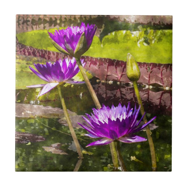 Water Lily Pond Tile (Front)