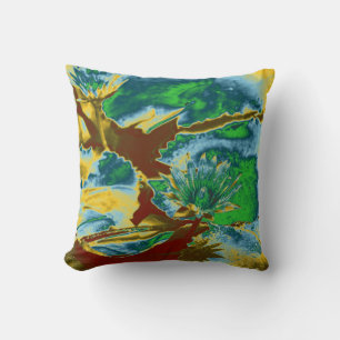 Water Lily Pop Art Cushion