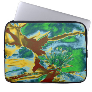 Water Lily Pop Art Laptop Sleeve