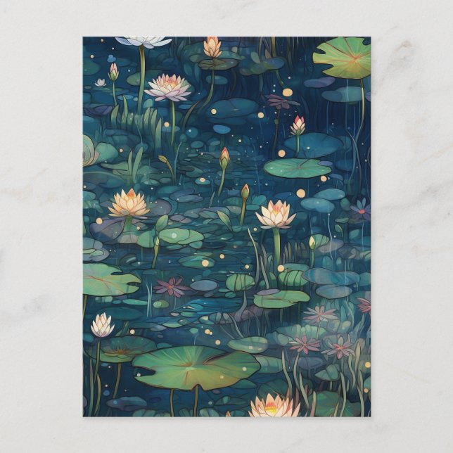 Water Lily Postcard (Front)