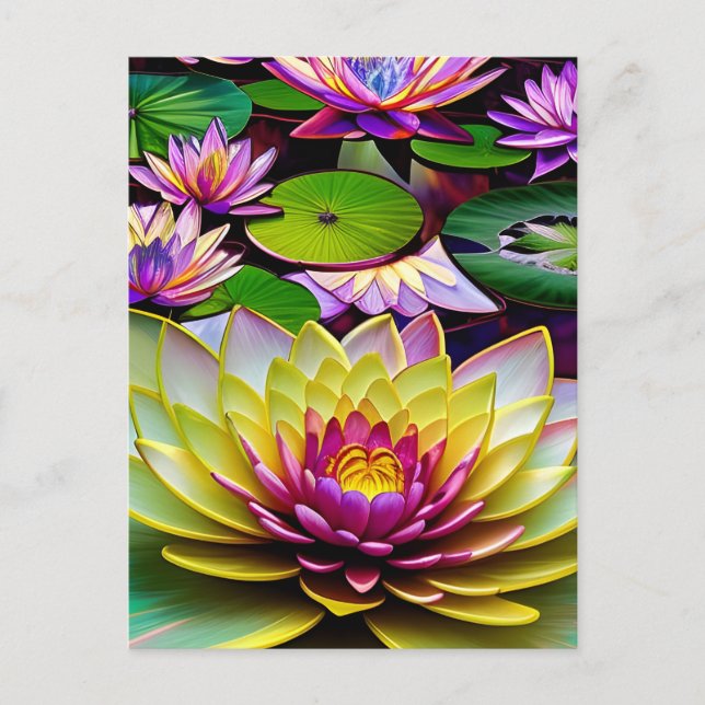 Water Lily Postcard (Front)