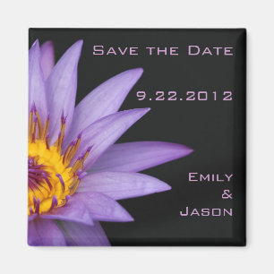 Water Lily Save the Date Magnet