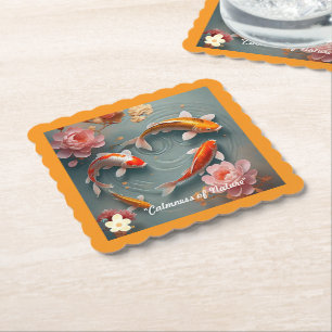 "Water Lily Serenity" Paper Coaster