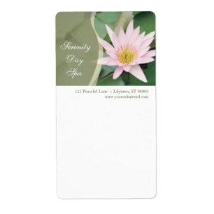 Water Lily Shipping Label