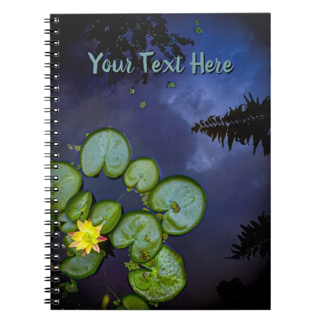 "Water Lily" Spiral Notebook (Front)