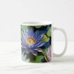Water Lily vibrant flower Coffee Mug