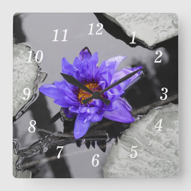 Water Lily Wall Clock (Front)